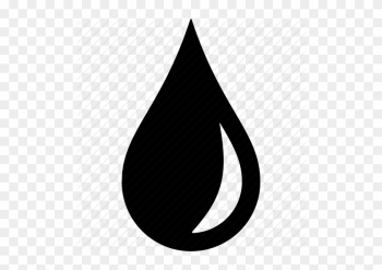 Water Drop Clipart Oil Drop - Water Drop Icon Black