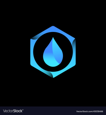 water drop logo design