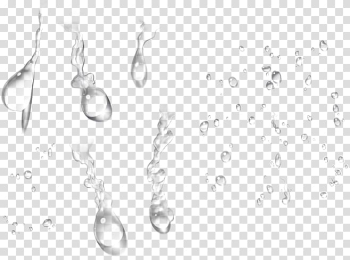 Water Drop Transparency and translucency Icon, White water droplets transparent background PNG clipart