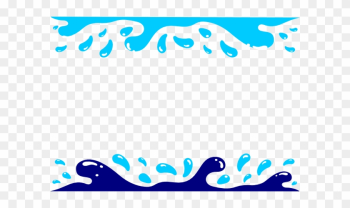 Water Wave Border Clipart - Swimming Border Clip Art