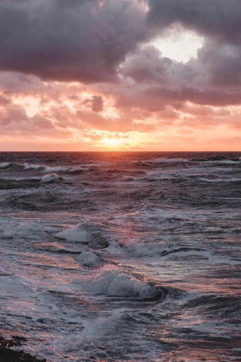 water waves during dawn water waves during dawn