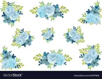watercolor blue flowers pattern watercolor blue flowers pattern