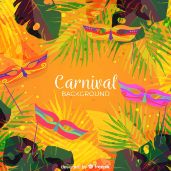 Watercolor brazilian carnival background Watercolor brazilian carnival background