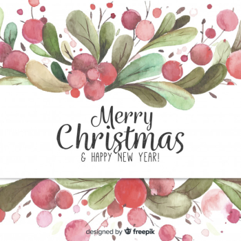 Watercolor christmas background Watercolor christmas background