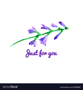 Watercolor floral vector image Watercolor floral vector image