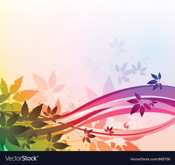 Watercolor floral vector image Watercolor floral vector image