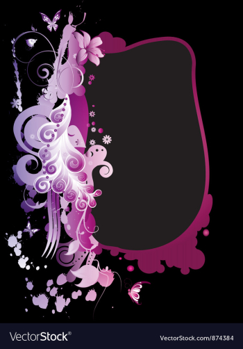 Watercolor floral vector image Watercolor floral vector image