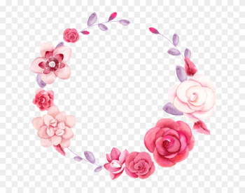 Watercolor Floral Wreath - Icon Wreath Flowers Png Watercolor Floral Wreath - Icon Wreath Flowers Png