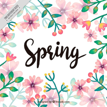 Watercolor flower background Watercolor flower background