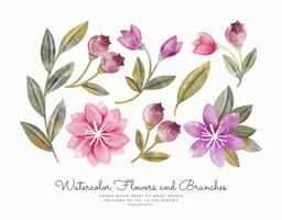 Watercolor Flower Free Vector Art | 8,557 Free & Beautiful Files ...