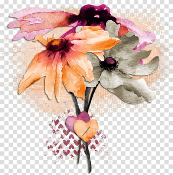 Watercolor: Flowers Painting , Watercolor flowers transparent background PNG clipart
