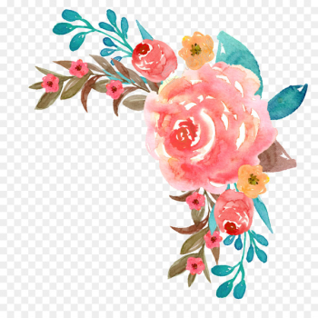 Watercolor: Flowers Watercolor painting Wreath Christmas Day - painting 