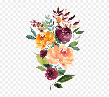 Watercolor Hand Drawn Abstract Flower - Hd Watercolor Flower Png Watercolor Hand Drawn Abstract Flower - Hd Watercolor Flower Png