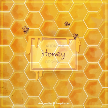 Watercolor hive background Watercolor hive background