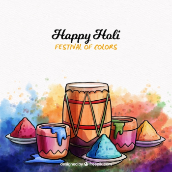 Watercolor holi background Watercolor holi background