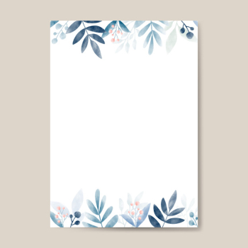 Watercolor leaves with copy space design