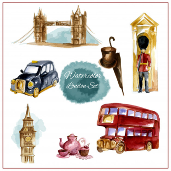 Watercolor london set Watercolor london set
