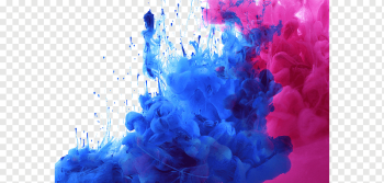 Watercolor painting Acrylic paint, Colored smoke, purple, texture, blue png