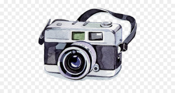 Watercolor painting Camera Photography Illustration - Watercolor camera 