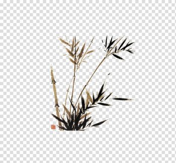 Watercolor painting Chinese painting Japanese painting Art, bamboo transparent background PNG clipart