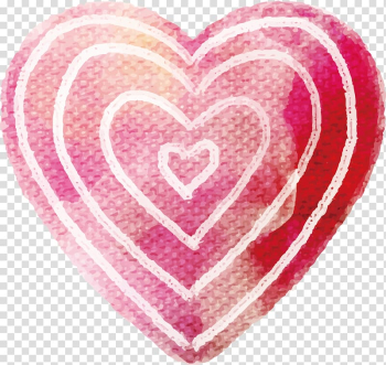 Watercolor painting, Circle heart transparent background PNG clipart Watercolor painting, Circle heart transparent background PNG clipart