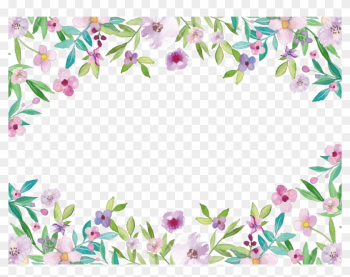 Watercolor Painting Clip Art - Watercolor Floral Border Png Watercolor Painting Clip Art - Watercolor Floral Border Png