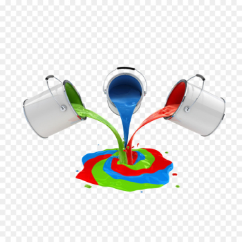 Watercolor painting Coating Watercolor painting Bucket - paint bucket 