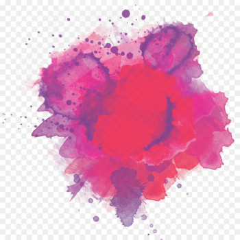 Watercolor painting - color splash Watercolor painting - color splash