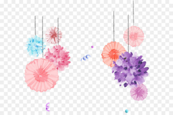 Watercolor painting Download - Hand-painted watercolor flower decoration 
