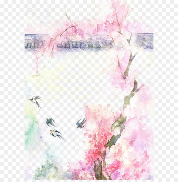 Watercolor painting Drawing - Antiquity beautiful watercolor illustration 