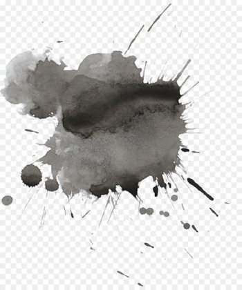 Watercolor painting Drawing Black and white Ink - watercolour 