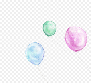 Watercolor painting Drawing - Colored balloons watercolor Watercolor painting Drawing - Colored balloons watercolor
