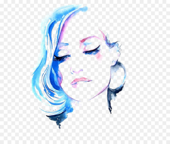 Watercolor painting Fashion illustration Drawing Illustration - Watercolor woman 
