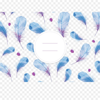Watercolor painting Feather Drawing - Watercolor feather seamless background 