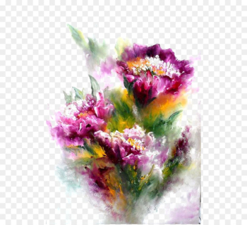 Watercolor painting Floral design Watercolour Flowers - Watercolor flowers 