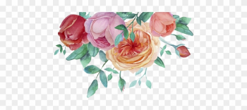Watercolor Painting Flower Garden Roses - Watercolor Floral Frame Png Watercolor Painting Flower Garden Roses - Watercolor Floral Frame Png