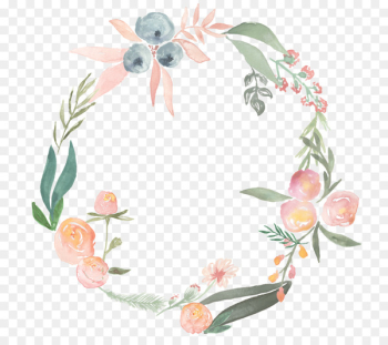 Watercolor painting Flower Wreath Photography Clip art - floral wreath 