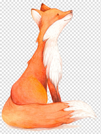 Watercolor painting Fox Printmaking , fox transparent background PNG clipart Watercolor painting Fox Printmaking , fox transparent background PNG clipart