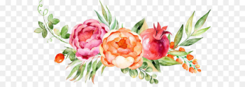 Watercolor painting Grape Flower - Watercolor floral decoration 