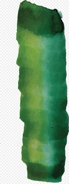 Watercolor painting Green Ink brush - Green graffiti watercolor brush 