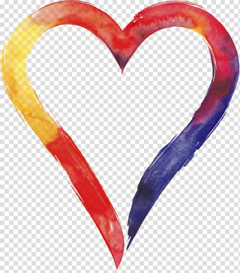 Watercolor painting Heart , love heart transparent background PNG clipart Watercolor painting Heart , love heart transparent background PNG clipart