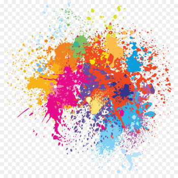 Watercolor painting Illustration - Color spray painted Watercolor painting Illustration - Color spray painted