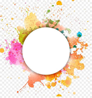 Watercolor painting Illustration - Decorative circle Watercolor painting Illustration - Decorative circle