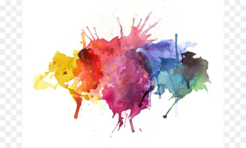 Watercolor painting Illustration - Paint Splatter Image 
