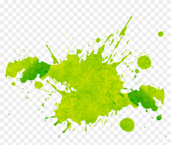 Watercolor Painting Microsoft Paint Splash Clip Art - Green Paint Splatter Png