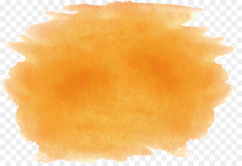 Watercolor painting Paintbrush - Orange watercolor brush Watercolor painting Paintbrush - Orange watercolor brush