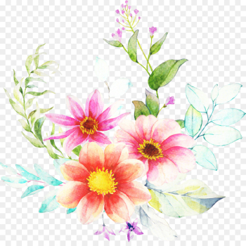 Watercolor Painting, Painting, Watercolor Drawing, Flower, Flowering Plant PNG