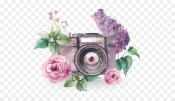 Watercolor painting Photography - Camera Watercolor painting Photography - Camera