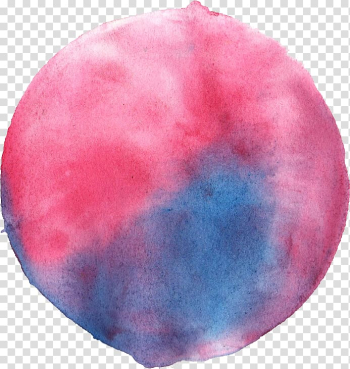 Watercolor painting Purple Abstract art, circle abstract transparent background PNG clipart
