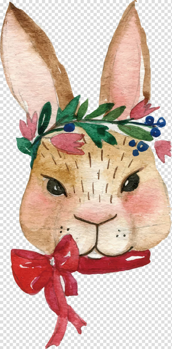 Watercolor painting Rabbit, Watercolor Bunny transparent background PNG clipart Watercolor painting Rabbit, Watercolor Bunny transparent background PNG clipart